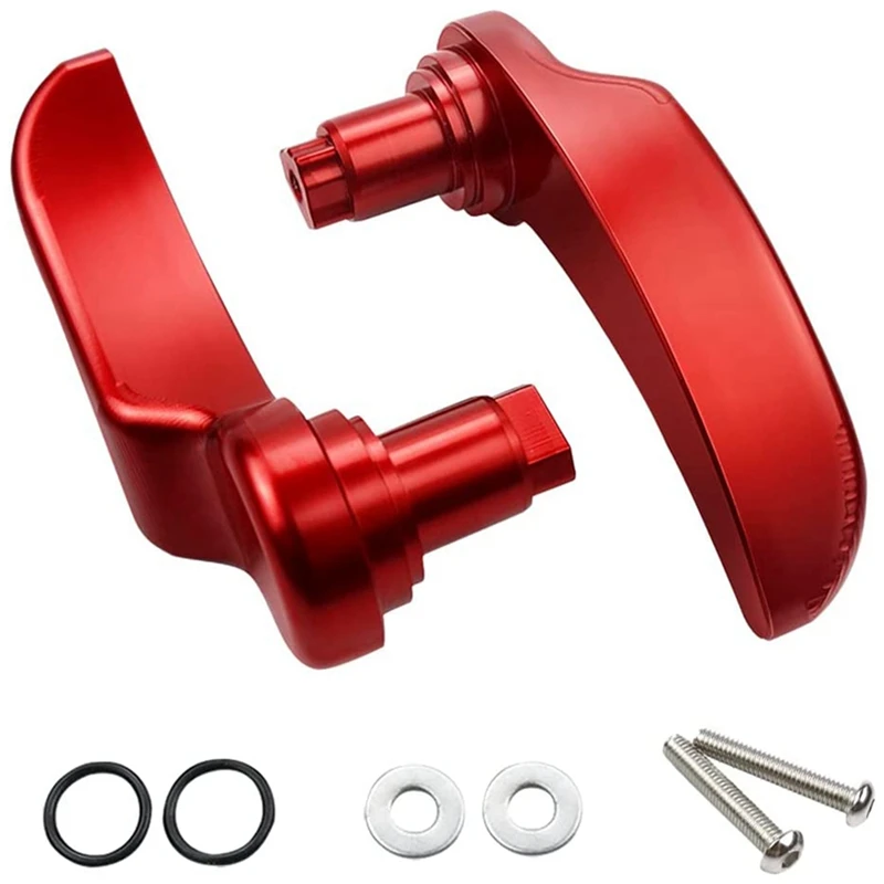 2PCS For NEW Saddlebag Latch Lever-Saddle Bag For 2014-2022 Street Glide Road King Special Road Glide Special Ultra Limited, Red