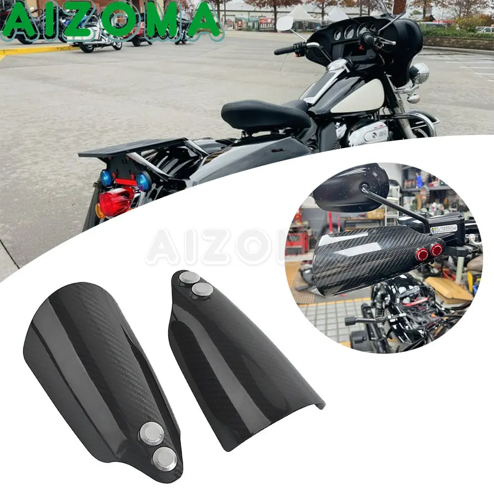 Hand Guard Protector Windshield Motorcycle Accessories Carbon Handguards Covers For Harley Touring Electra Glide FLHTP 2019 2020