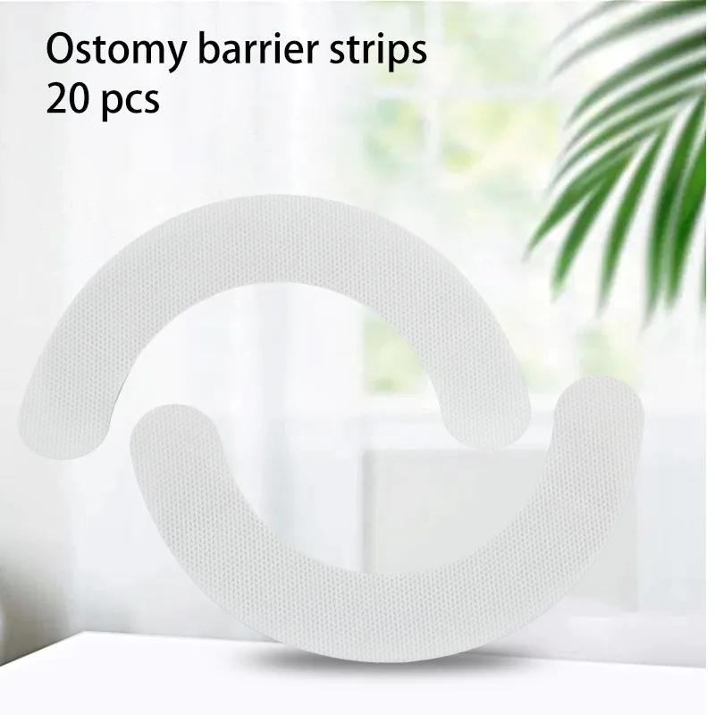 

Ostomy Barrier Strips, Non-woven Adhesive Compatible with Adult Drainable Pouches Urostomy Ileostomy Accessories