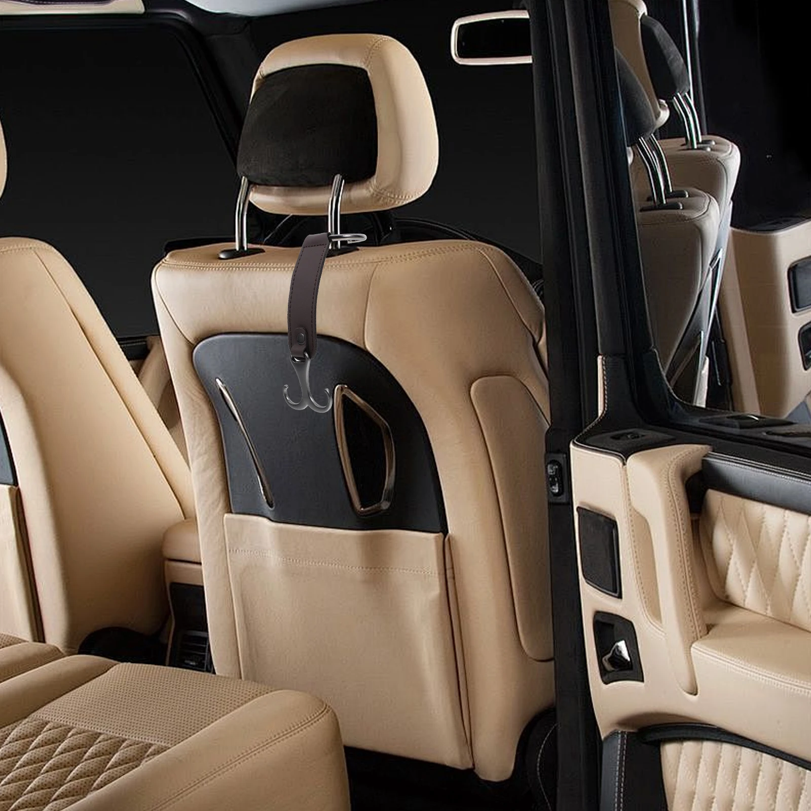 

Car Seat Back Hook Multi-Functional Stylish Automotive Storage Organizer for Purses Bags Headrest Hooks