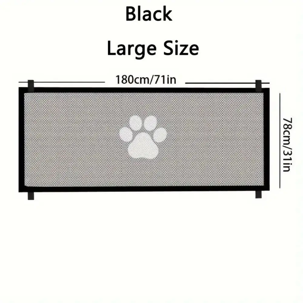 Adjustable Mesh Pet Gate - Durable, Portable & Easy Installation - Indoor/Outdoor Safety Barrier