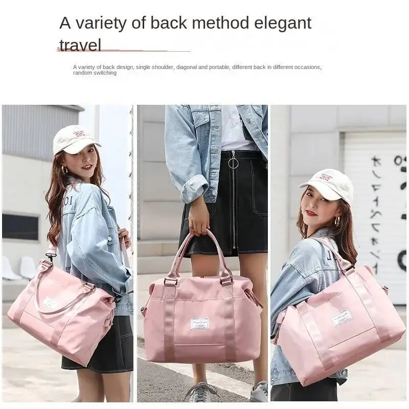 Bolsa de bagagem portátil durável de boa qualidade com separação seca e molhada, bolsa esportiva fitness, viagem de grande capacidade