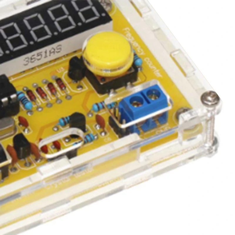 DIY Meter Frequency Counter Tester 1Hz-50Mhz Oscillator Tester With Transparent Case