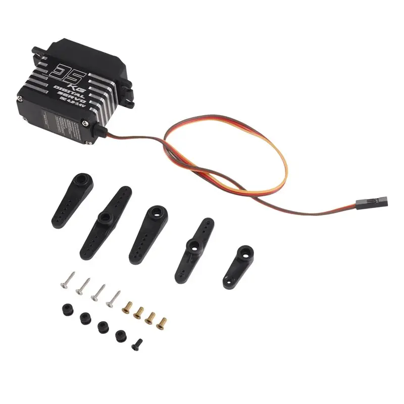 MACH-Metal Gear Digital Servo Micro Servo Motor 35Kg High Torque For Arduino Compatible Mini For RC Car Boat