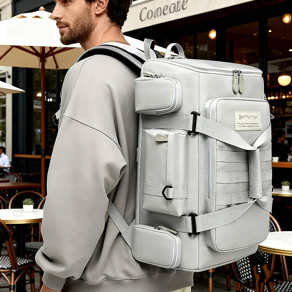 

Рюкзак для йоги и фитнеса, большой емкости с разделением для влажной и сухой уборки, спортивный рюкзак для путешествий на открытом воздухе, фитнес-тренировки, кемпинга