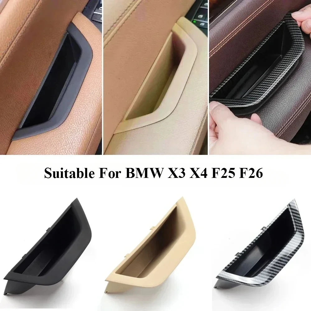 

LHD RHD Interior Driver Door Pull Handle Armrest Panel Cover Storage Box For BMW X3 X4 F25 F26 2010-2016 Auto Accessories