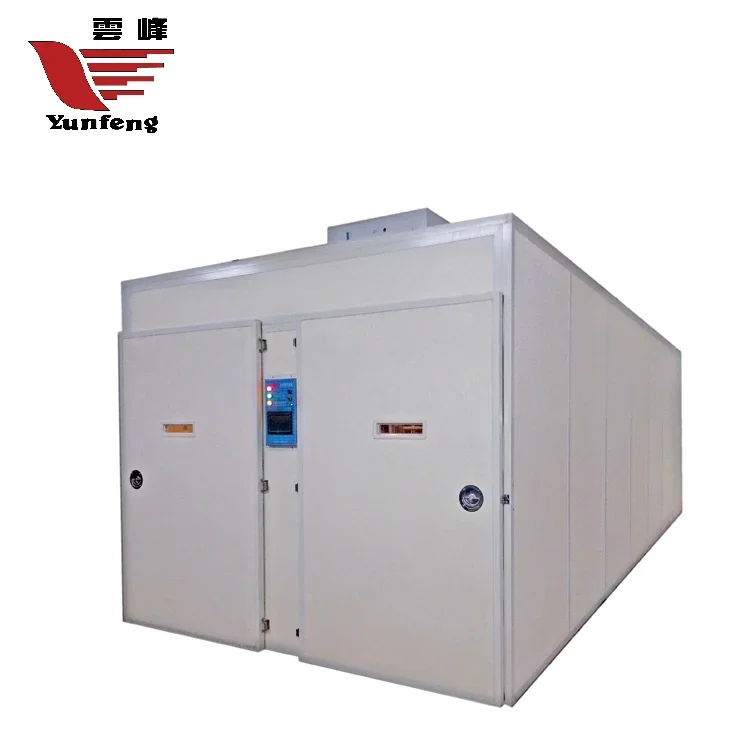 Tunnel-Style AC/DC fully automatic digital 45360 pcs eggs  incubator for poultry farm use multi-stage