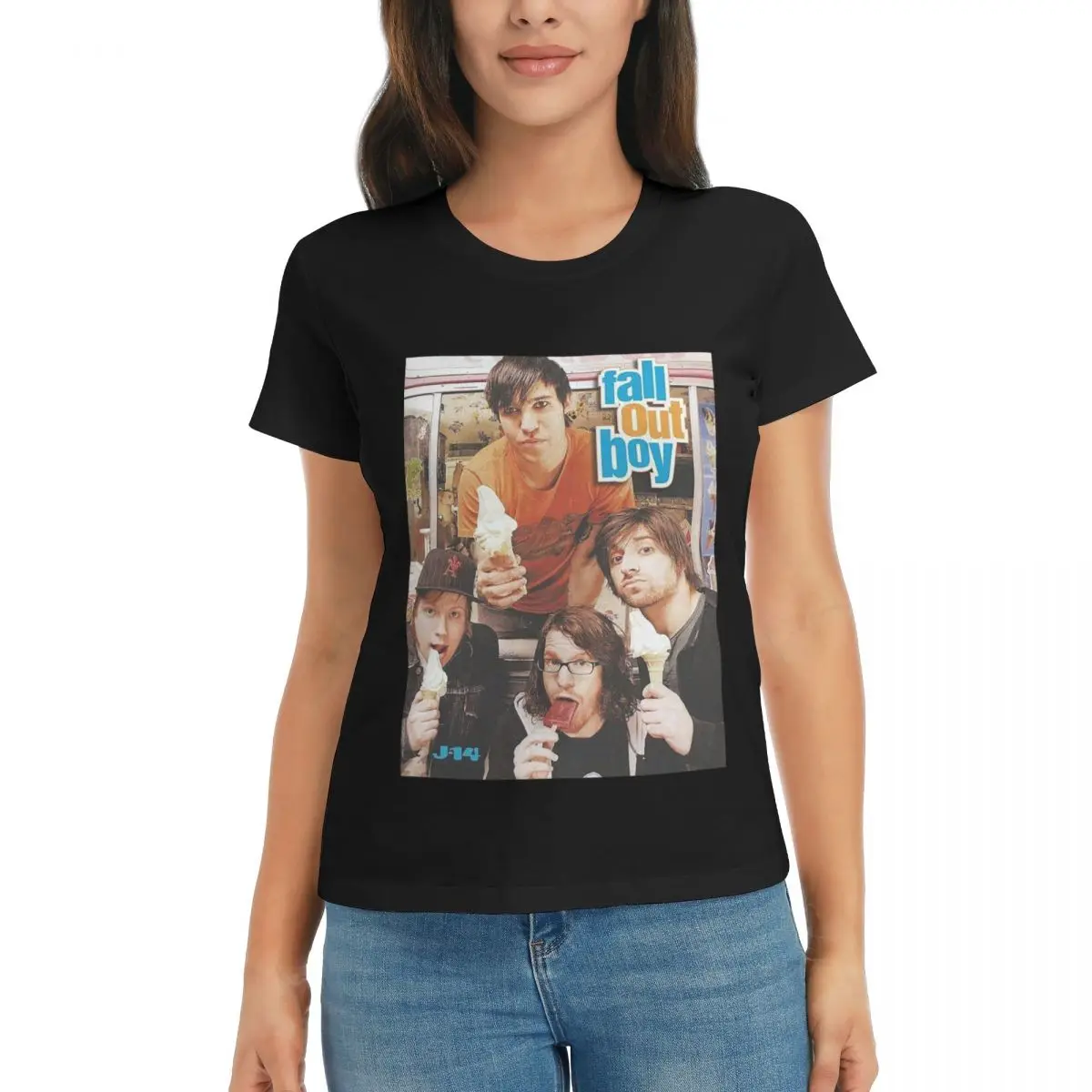 

Женская футболка Fall Out для мальчиков, летние футболки с короткими рукавами и круглым вырезом, хлопковые футболки, одежда, топы, уличная одежда