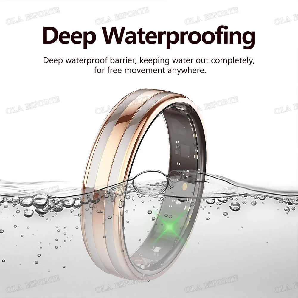 2026 Ultra-Narrow Smart Ring Wireless BT Gesture Control Heart Rate Blood Pressure Sports Waterproof Health Smartring Men Women image 2