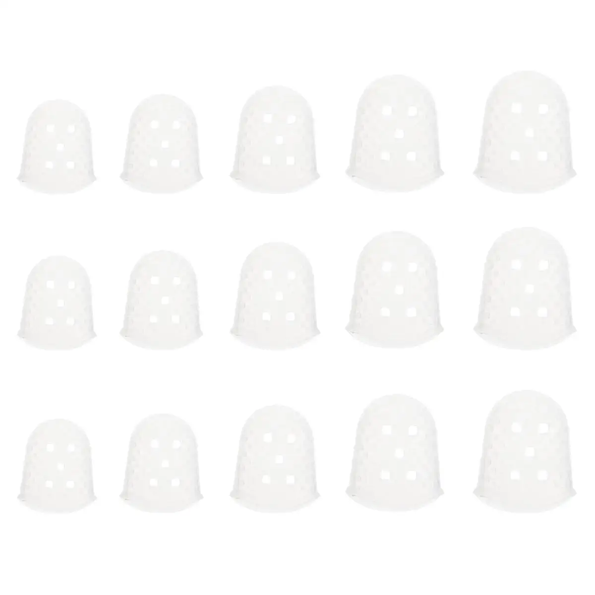 

15 Pcs Fingertip Protectors Guitar Finger Guards Silicone Child Sleeves Ukulele Playing Large Space Durable Soft