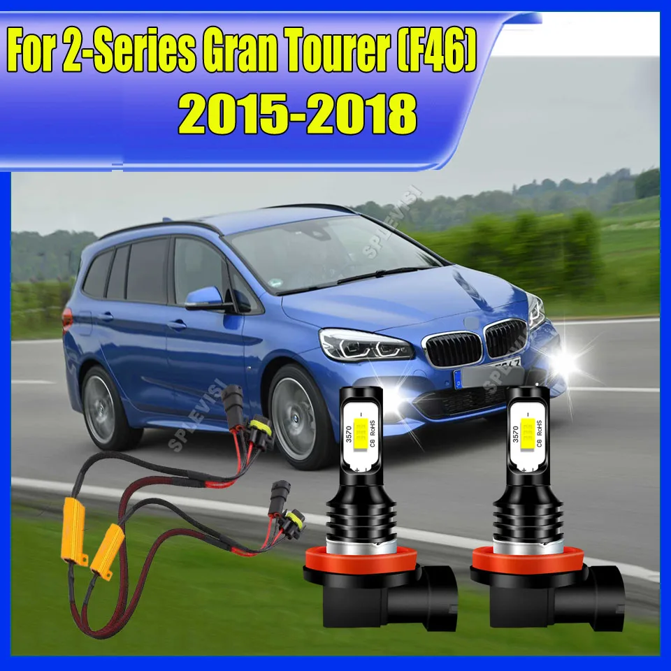 

2x Canbus Ready LED Fog Lights Off-Road - Premium IP67 Waterproof For BMW 2-Series Gran Tourer (F46) 2015 2016 2017 2018