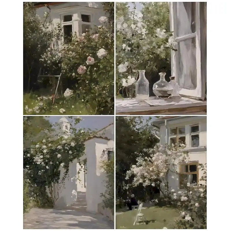 

GATYZTORY Painting By Number Landscape Drawing On Canvas Gift DIY Pictures By Numbers Flowers Kits Painting Numbers Home Decor