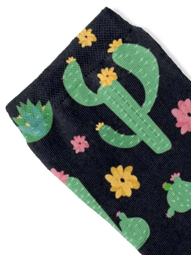Flowering Cactus and Succulant Socks christmas gifts floral designer brand cycling Ladies Socks Men's
