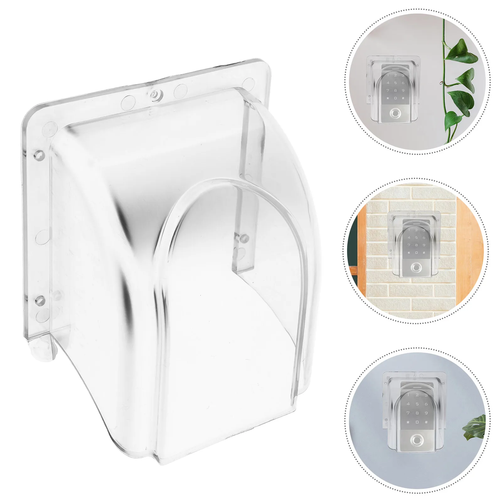 Doorbell Waterproof Cover Protector Clear Outdoor Rainproof Switch Weather Protection Doorbell Box Covers Fingerprint Machine
