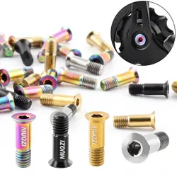 2PCS Titanium Alloy Rear Derailleur Jockey Wheel Screws M5 Screws Fixed Bolts Rear Derailleur Pulley Fixing Bolts