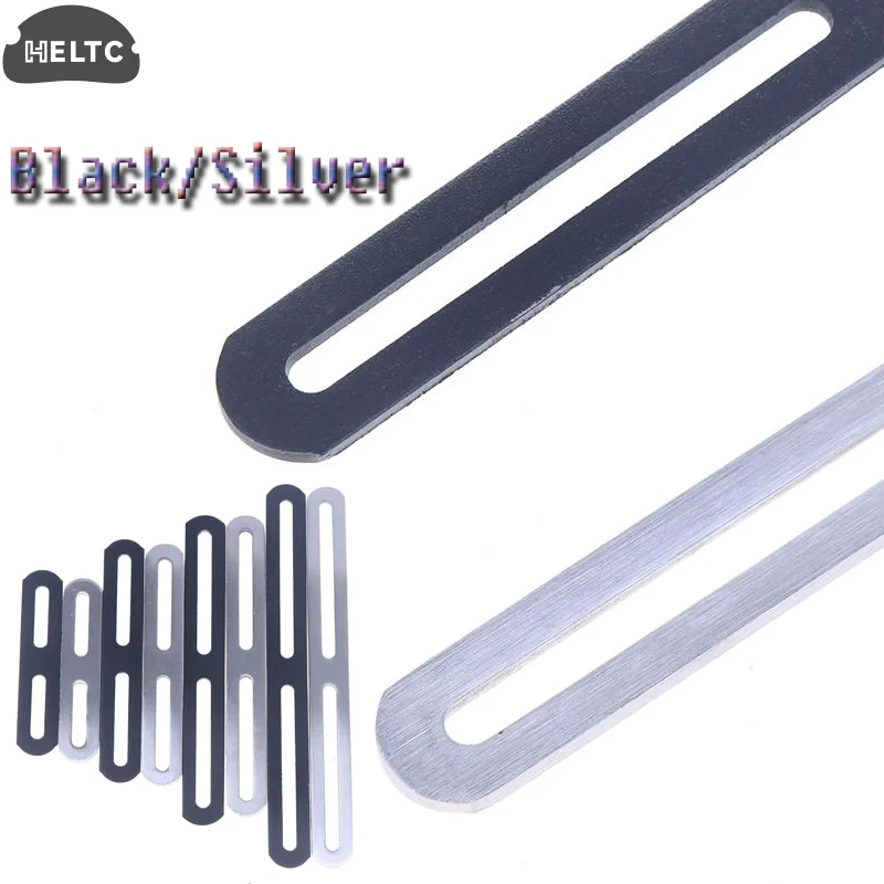 

1Pcs Stainless Steel Straight Angle Bracket Black/Silver Thickened 180 Degree Flat Fixed Bracket Connector Furniture Holder