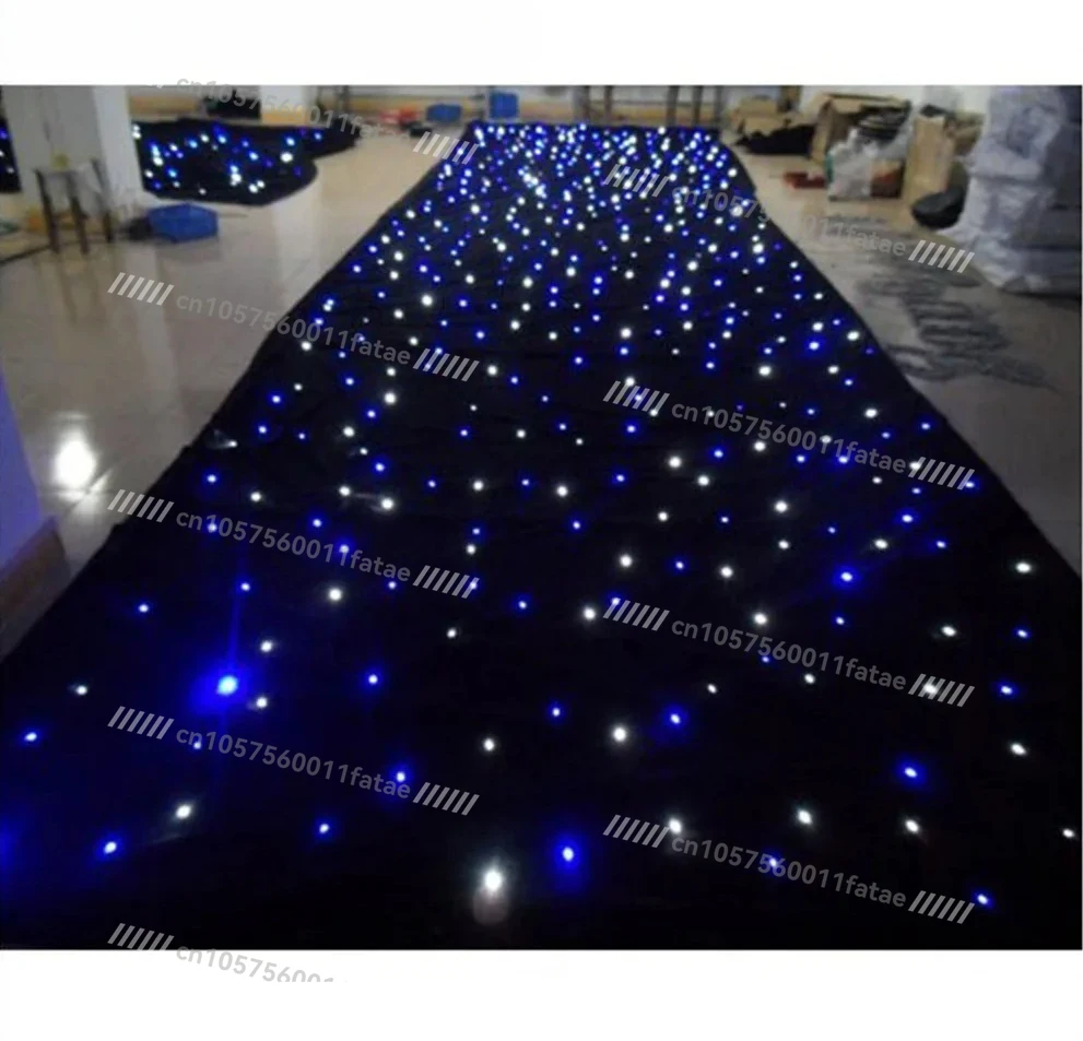 

Any Size LED Stage Drape Starry Sky Cloth Starlit Curtain Backdrop Background Screen Flame Retarded DMX Controller Star Light