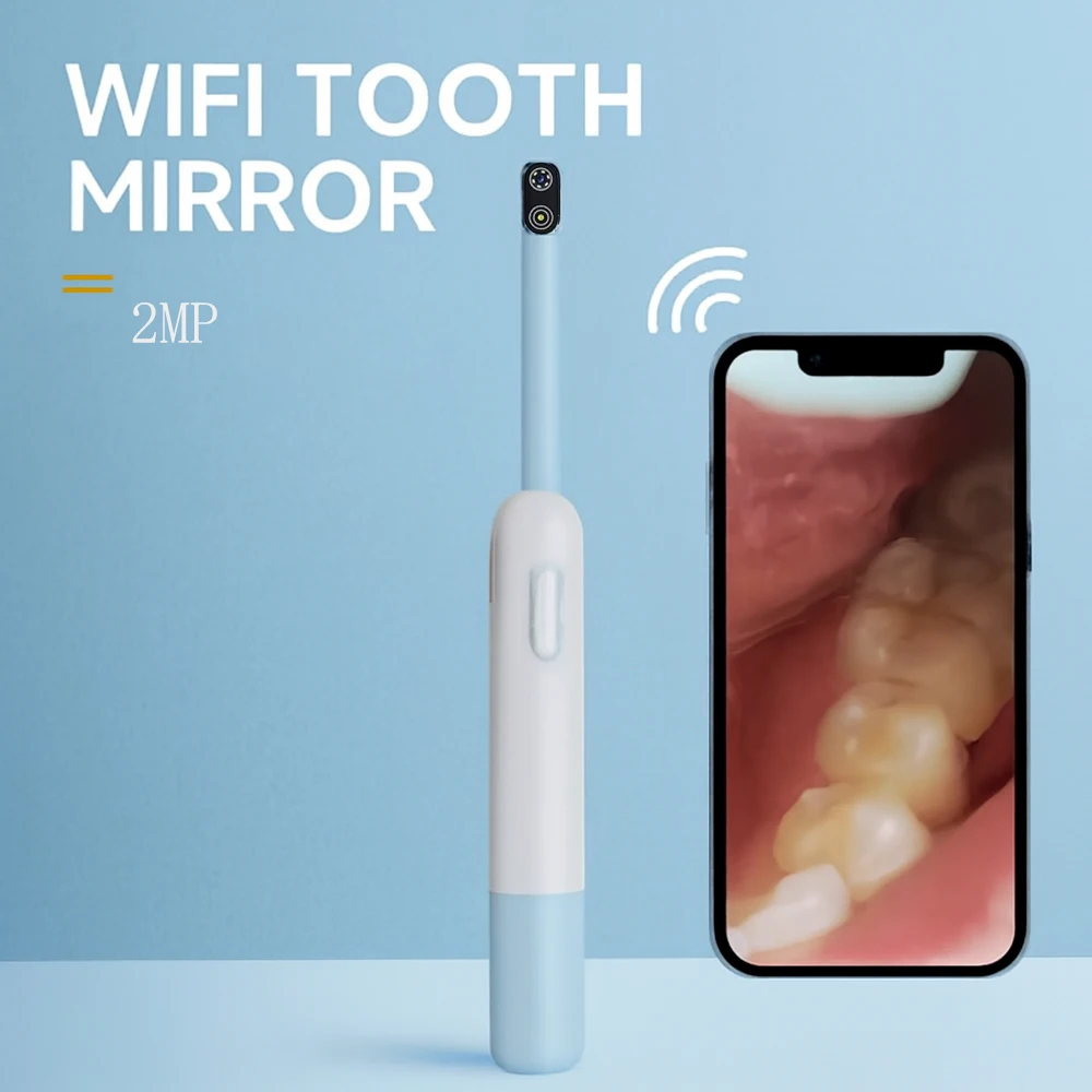 

2mp HD Dental Intra Oral Camera Wifi Intraoral Camera Wireless USB Charge 7 leds Wifi Digital Radio for Home Oral Health camara