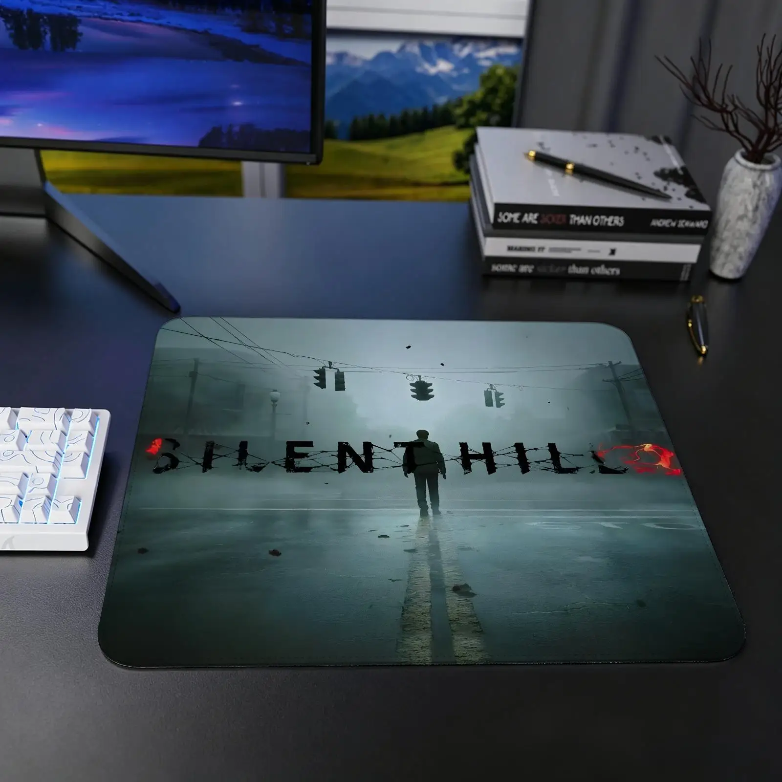 SILENT HILL Mouse Pad Regular gaming mouse pad S/M/L size Office mouse pad Laptop desk mat Stitched edge mouse pad