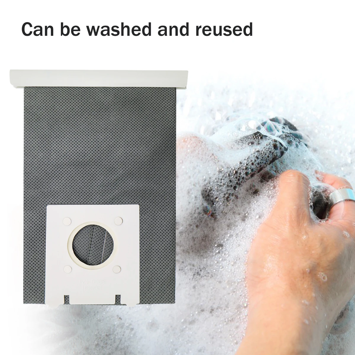 1 Máy Tính Có Thể Giặt Máy Hút Bụi G Loại G Bụi Vải Túi Typ G Cho Bosch & Siêu Bền BSG6 BSG7 BSGL3126GB GL30 ProEnergy Hoover Túi