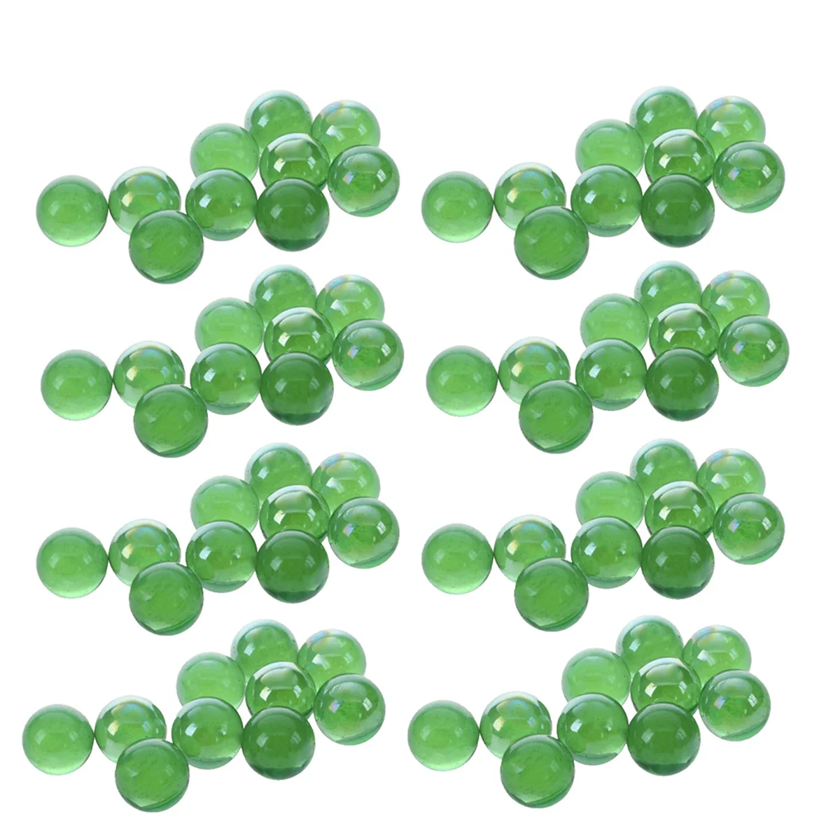 

BAAU 80 Pcs Marbles 16mm Glass Marbles Knicker Glass Balls Decoration Color Nuggets Toy Green