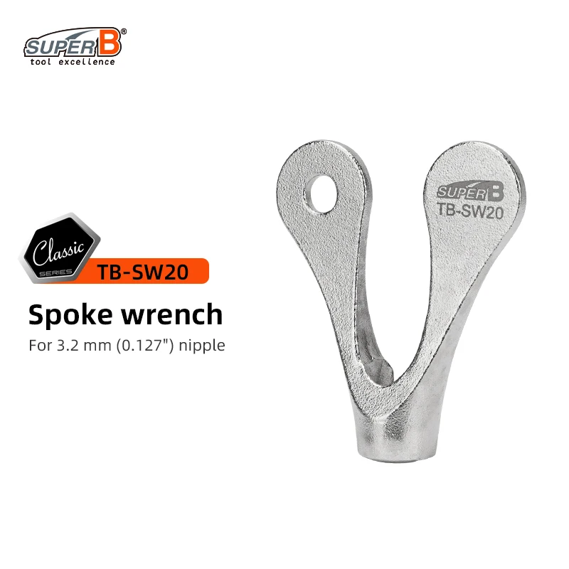 Super B Fiets Spaaksleutel Hoogwaardig Staal Hoge Hardheid voor 3.2/3.5mm Tepel Fiets Reparatie Tools Lichtgewicht Spaakgereedschap