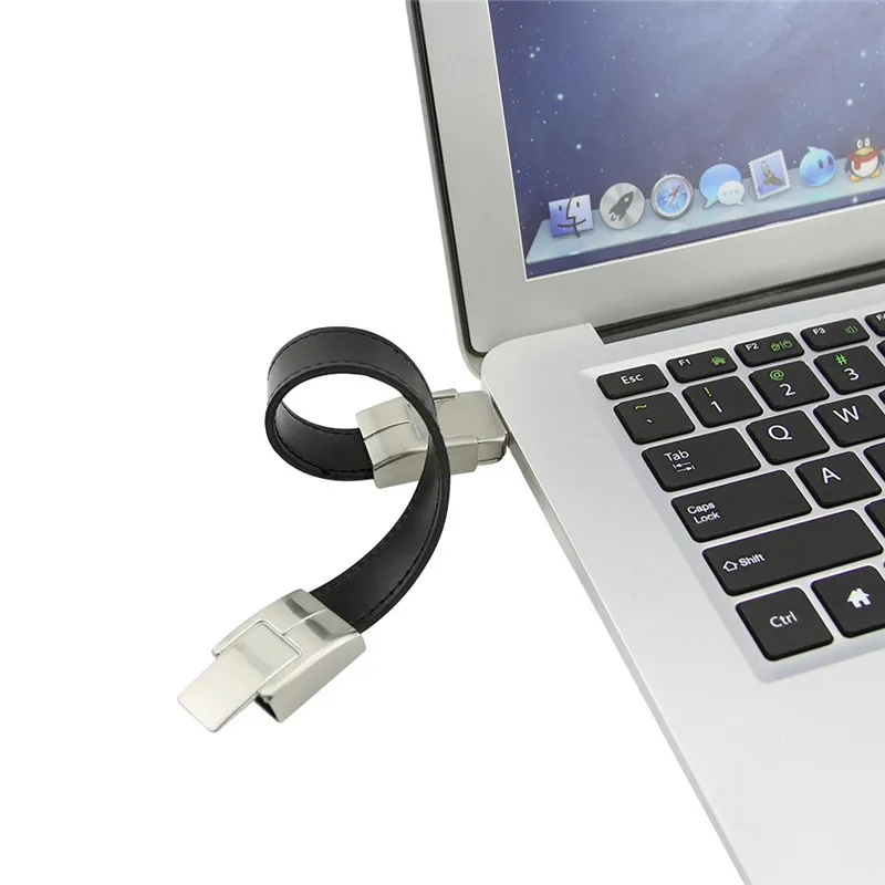 شعار نقش ليزر مخصص مجاني لون جلد معدني USB2.0 محرك فلاش 4 جيجابايت 8 جيجابايت 16 جيجابايت 32 جيجابايت 64 جيجابايت 128 جيجابايت ذاكرة عصا #4