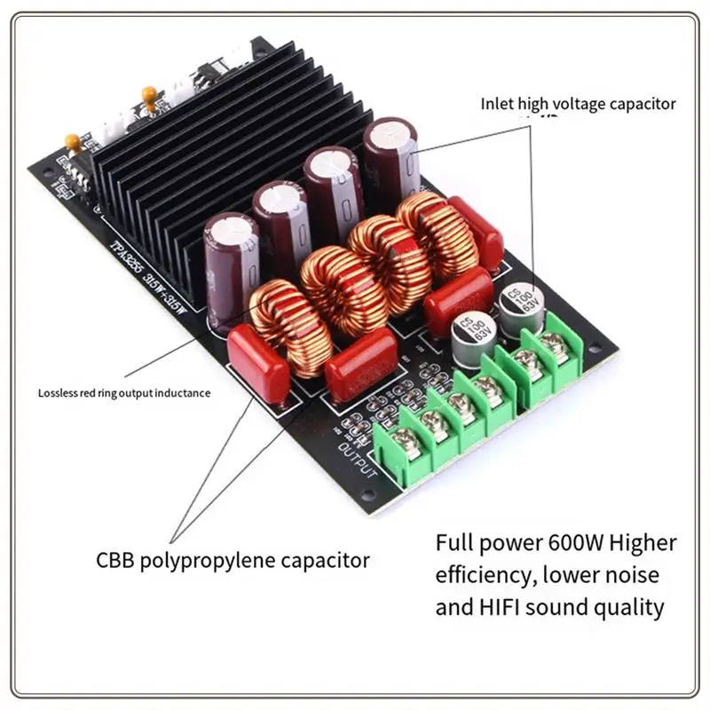 موثوق-TPA3255 2X300 واط ستيريو 600 واط فئة D الصوت الصوت أمبير HIFI مضخم رقمي مجلس لمكبر صوت السيارة مضخم الصوت المنزل ، TPA3255