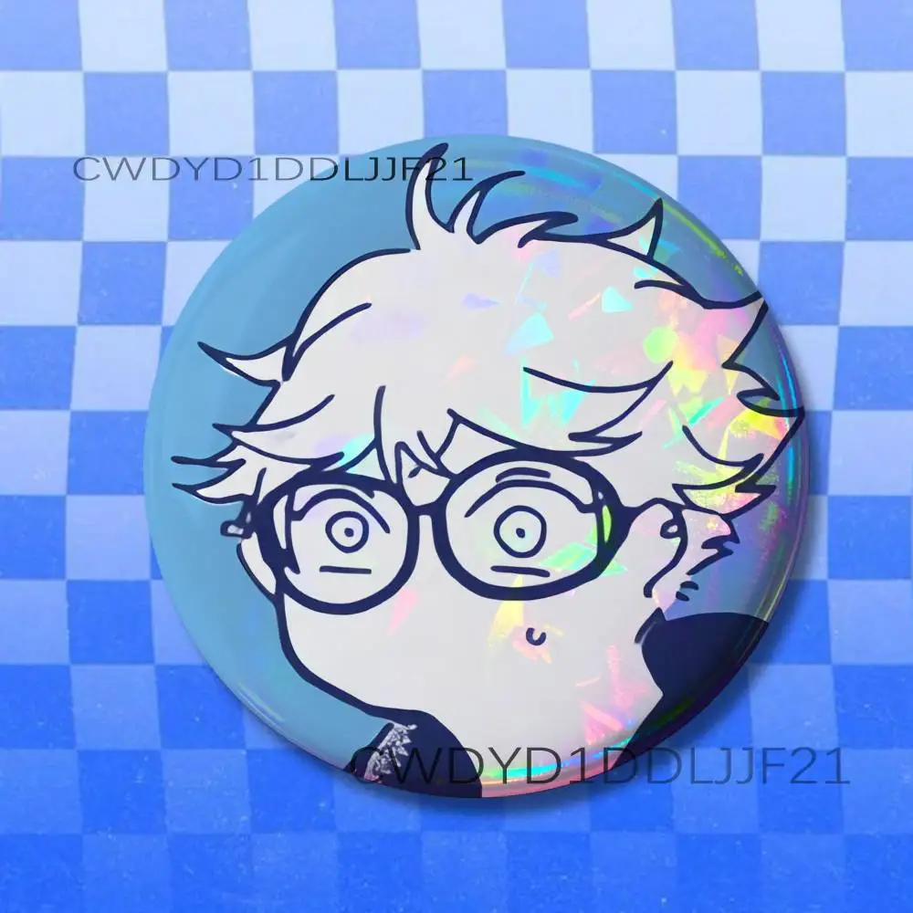 B-Blue Period Anime Badge Brooch Figure Lapel Pins Clothes Backpack Fashion Cute Collection Decoration Display