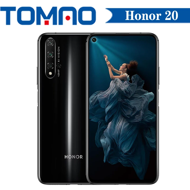 هاتف ذكي Honor 20 هاتف 6.26 "HiSilicon Kirin 980 8GB RAM 128GB 256GB ROM 48MP كاميرا خلفية رباعية أندرويد 10 متعدد اللغات #3