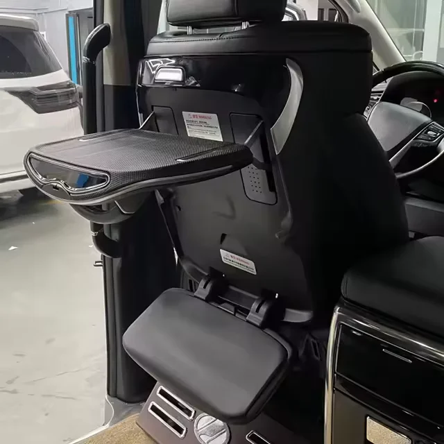 Backboard Folding Table  Strap Radio Foot Rest Atmosphere Light Time Display Small Table  for Alphard Vellfire  30  2015 2016