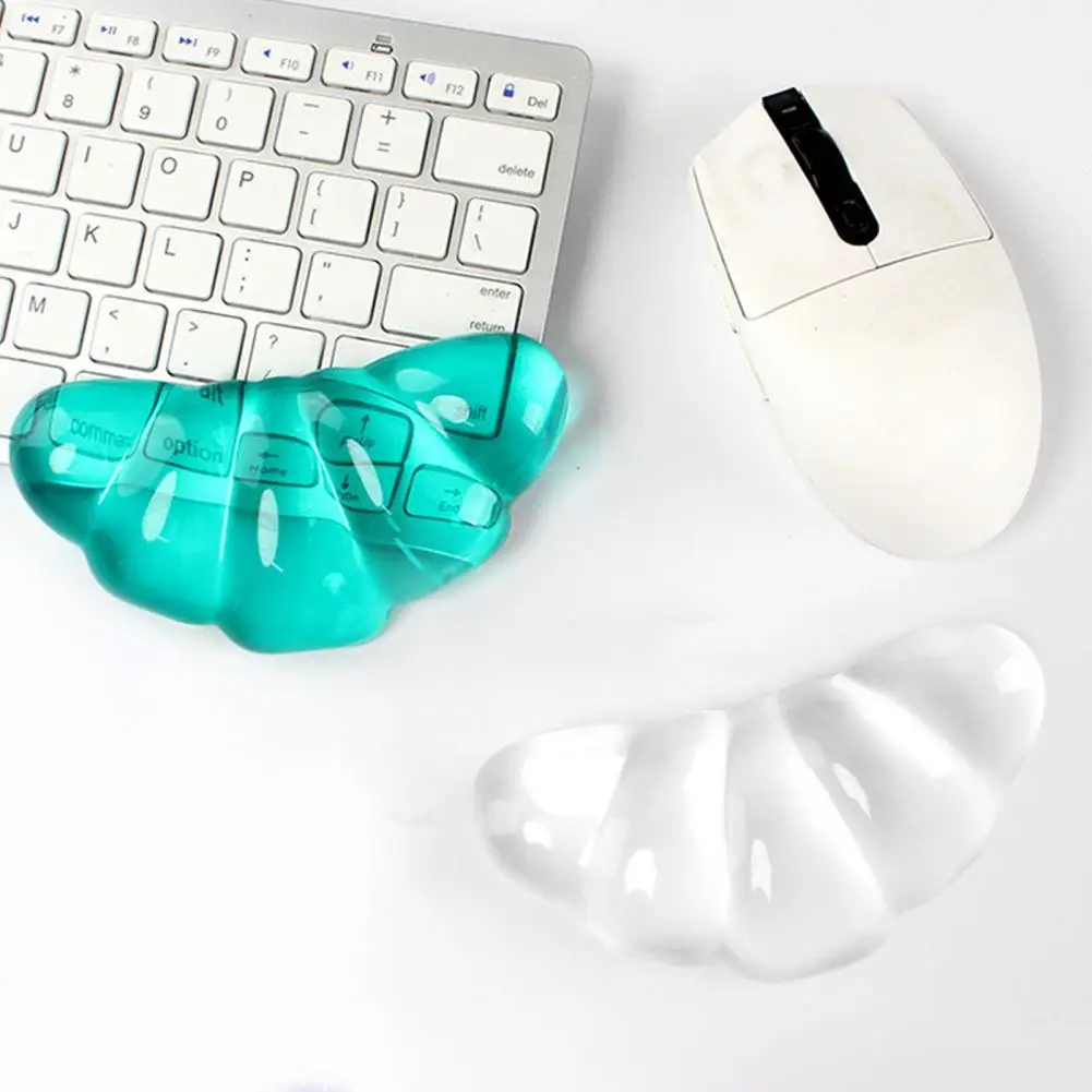 Creative Clear Mouse Wrist Rest Ergonomic Transparent Silicone Gel Wrist Pad Soft Cool Mouse Wrist Support Pad Laptop For Office