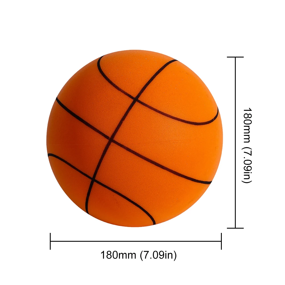 18/21/24CM enfants rebondissant muet basket-Ball compressible muet rebondissant basket-Ball intérieur silencieux balle mousse basket-Ball rebond