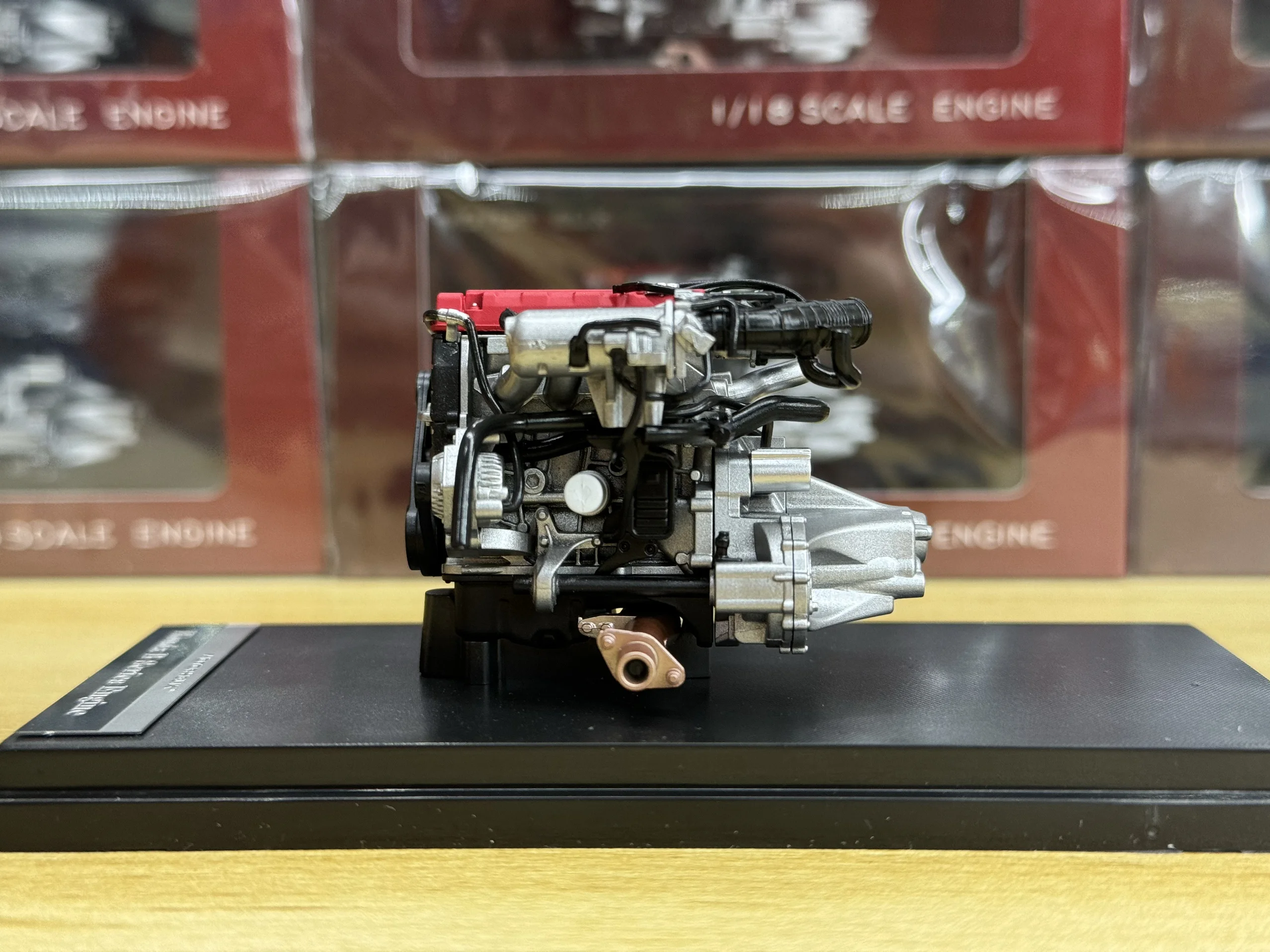 Diecast 1:18 Scale Motorhelix Mh Honda Civic Type-r EK9 Engine Car Model Collectible Toy Gift Souvenir Display Ornament