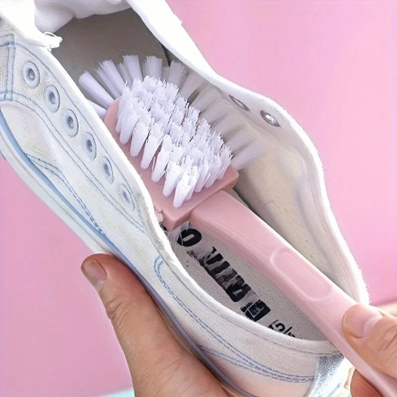 2pcs Creative Five-Sided Shoe Brush - Double-sided Circular Full-Depth Suction Shoe Brush - Household Cleaning Brush