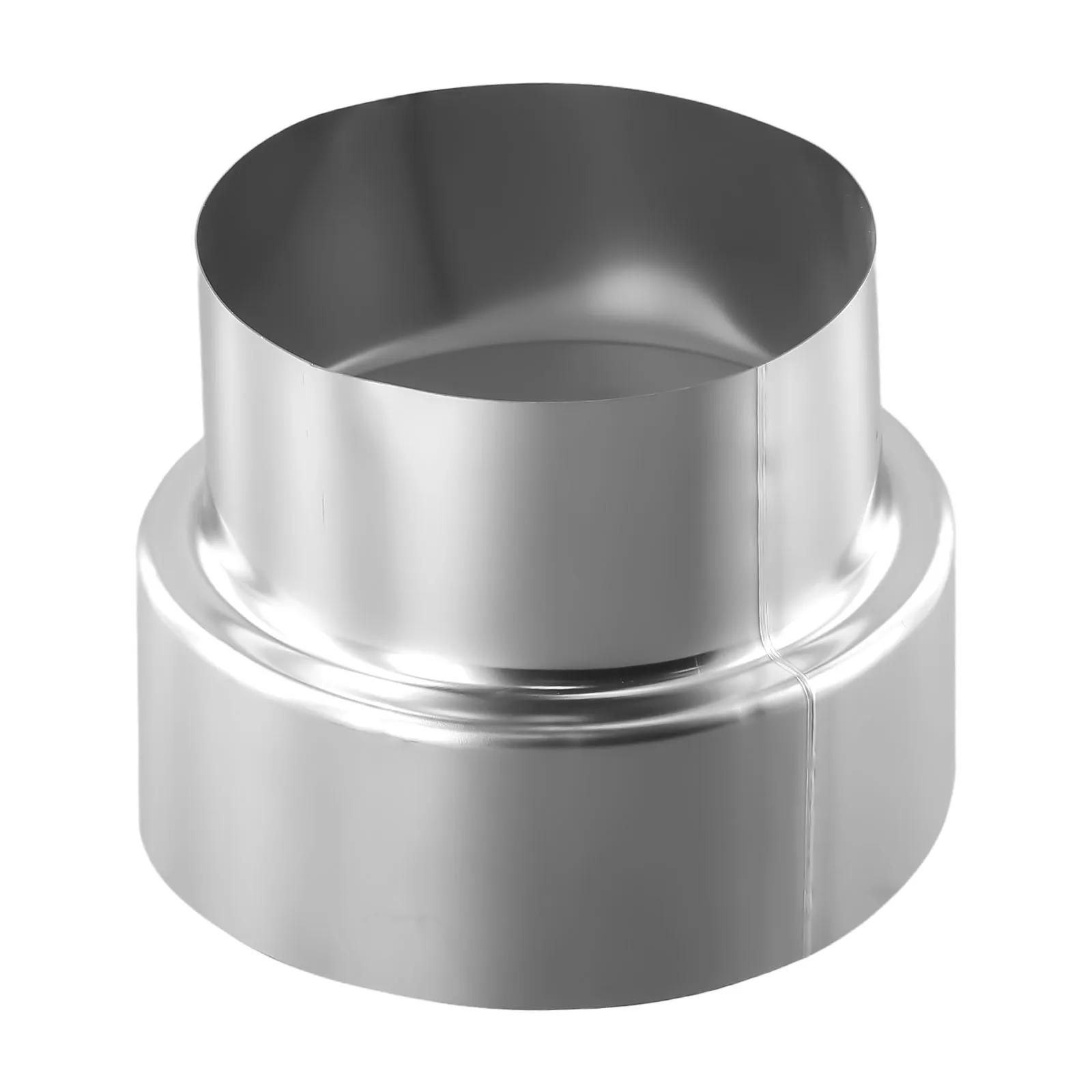 60-120mm Stainless Steel Flue Liner Reducer Exhaust Pipe Reducing Joint Chimney Adaptor Stove Pipe Ventilation Accessories