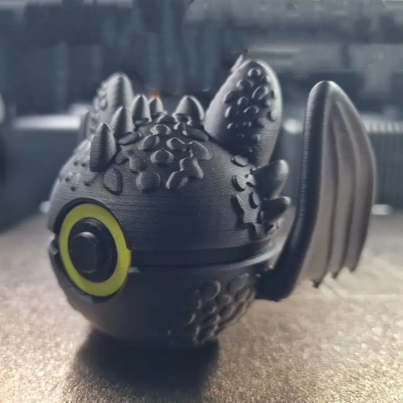 

Toothless boy, dragon trainer, dream linkage Pokémon elf ball shape figure ornament, pet elf