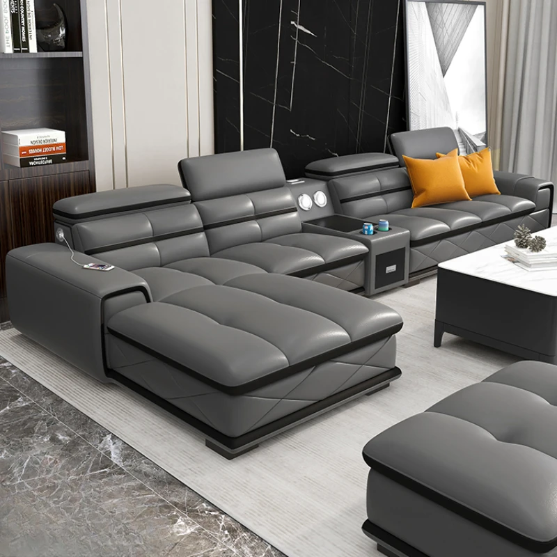 

Genuine Leather Fancy Sofas Living Room Modern Lounge Loveseat Sofa Reclining Designer Sofy Do Salonu Furniture Couch