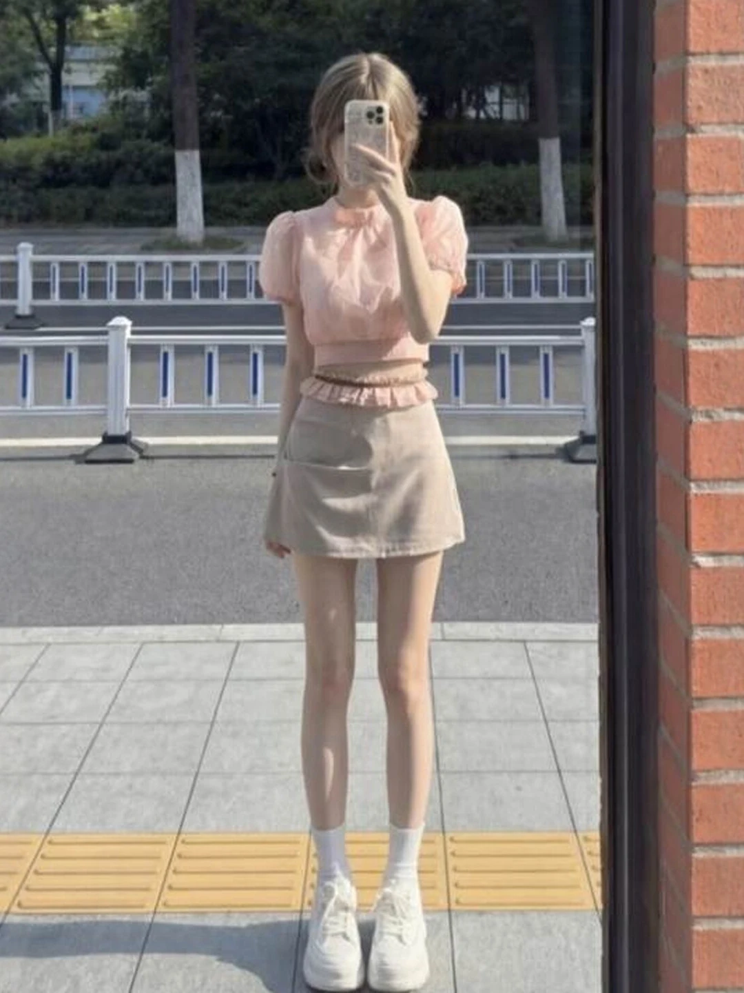 

Ele Gentle Sle Two-Piece Set ort Sve High Waist Skirt Bodycon Top Summer Faion Casual Workwear Home Date