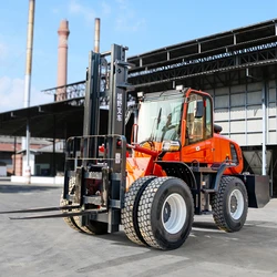 6 ton All-terrain Off-Road Forklift 4-Wheels Hydraulic Forklifts 4x4 Customizable Material Handling Equipment for Rough Terrain