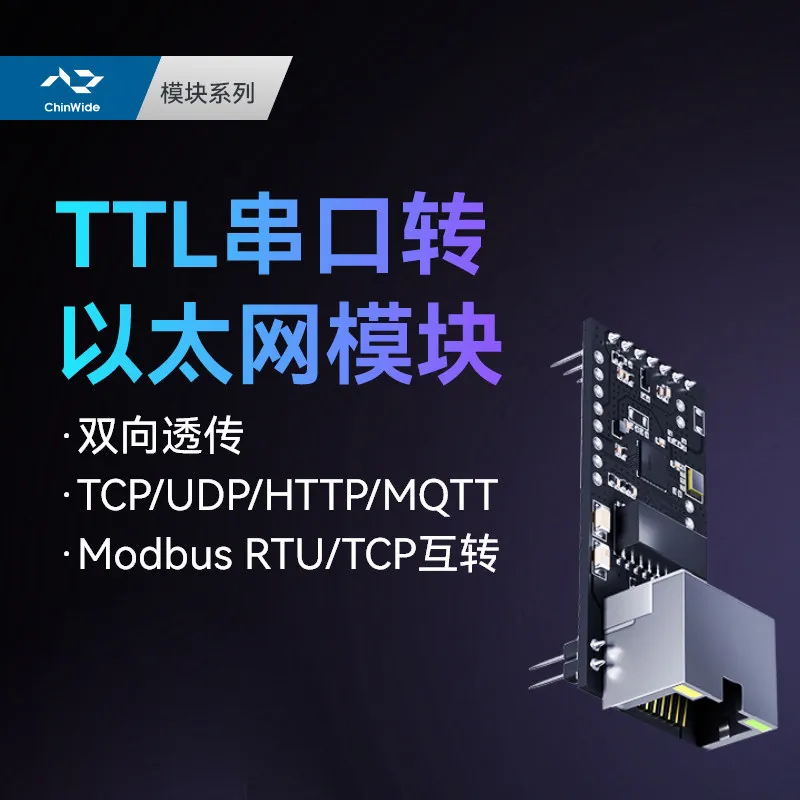 TTL Serial Port to Ethernet Module Uart to Network Port Tcp/ip Network Communication Mqtt Transparent Transmission Rj45
