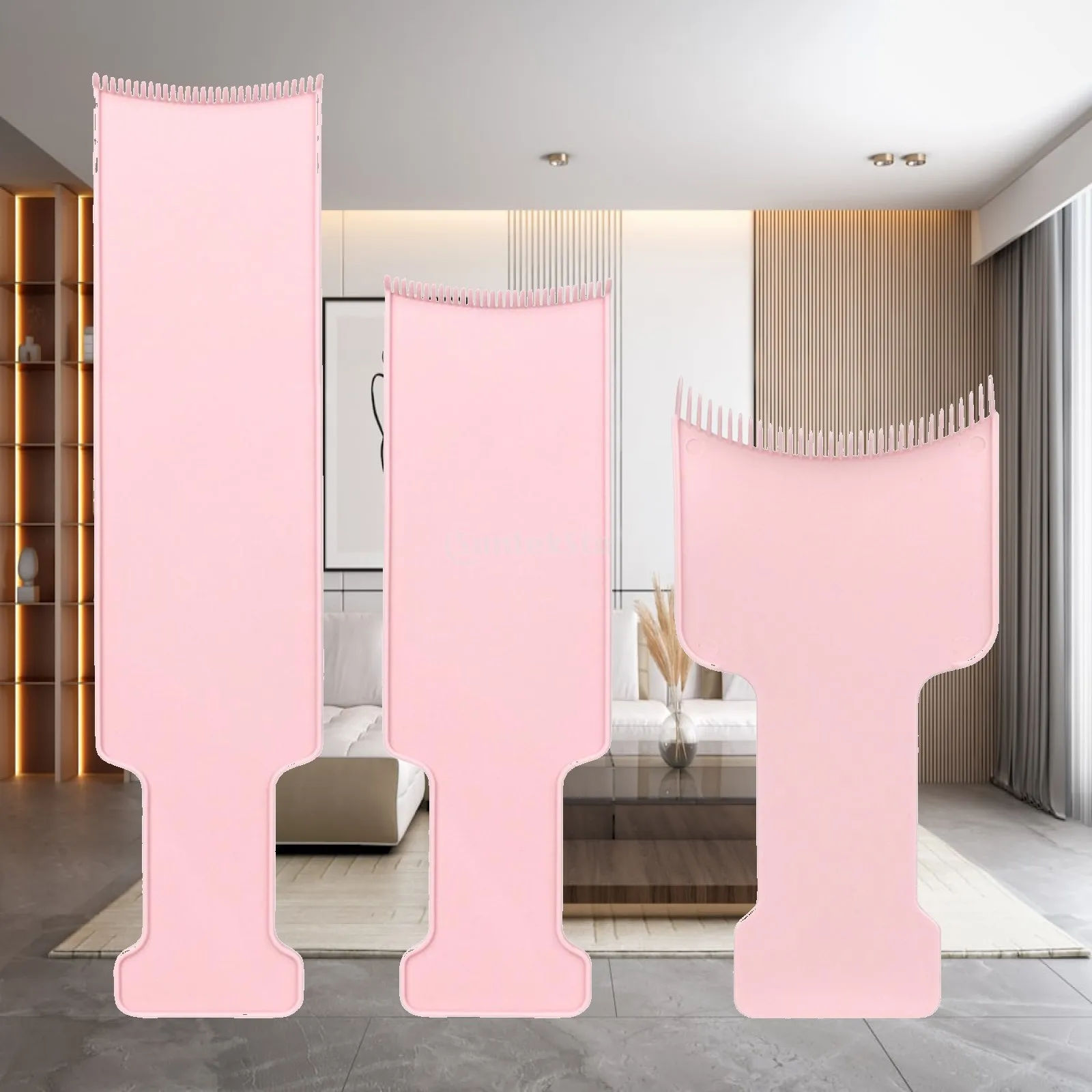 Salon Hair Tint Board Kit for Highlighting Dye Comb Brush Anti Slip Design Reusable Styling Tool for Barber Home DIY