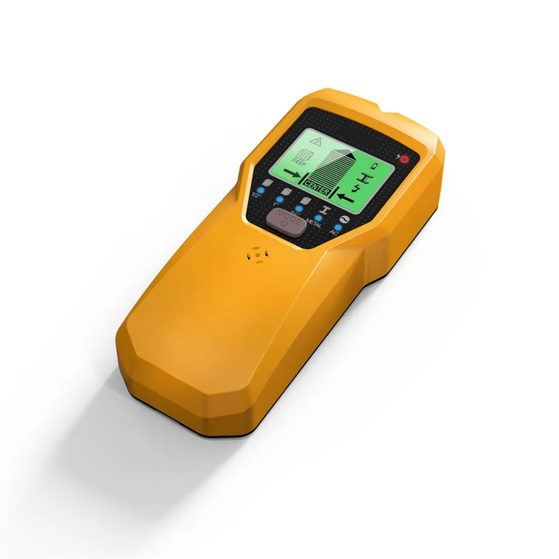 【新品】ハンドヘルド金属探知機 5in1 壁金属電流線木製支柱検出器スキャナー シルバー