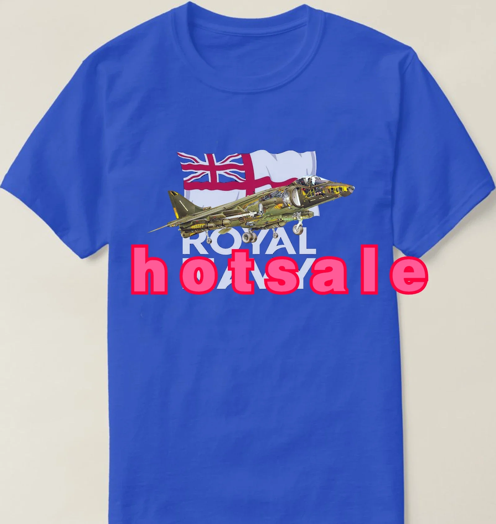United Kingdom Royal Naval Sea Harrier Reconnaissance Fighter T-Shirt. Summer Cotton Short Sleeve O-Neck Mens T Shirt New S-3XL