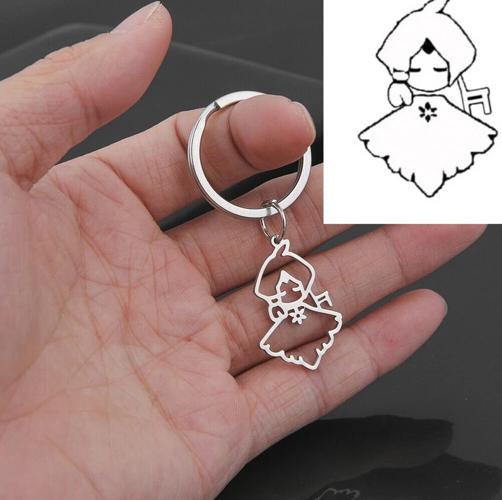 Personalized Keychain Custom Children's Drawing Board Key Ring Children's Art Painting Jewelry Pendant Mother's Gift