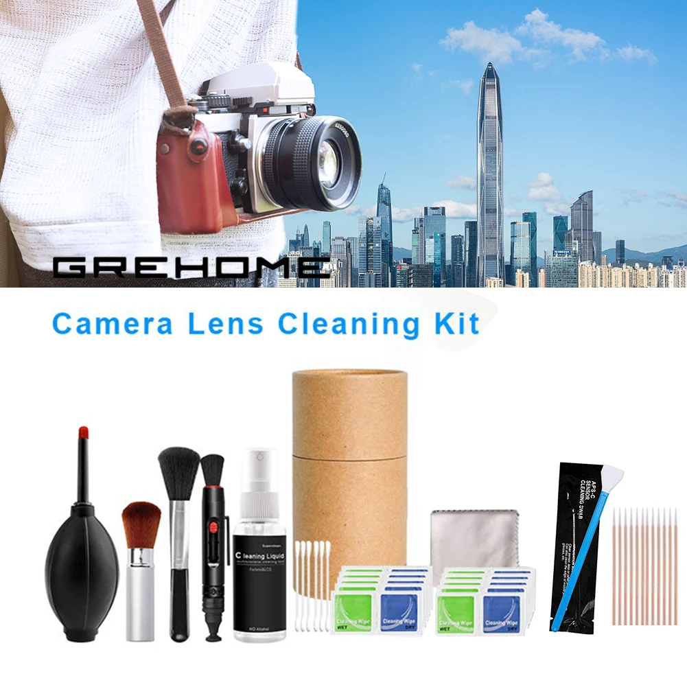 47/35/24/19/7 قطعة طقم تنظيف الكاميرا الرقمية منظف العدسات الاستشعار مجموعة نظيفة DSLR SLR منفضة الهواء منفاخ الهواء منظف هاتف الكمبيوتر