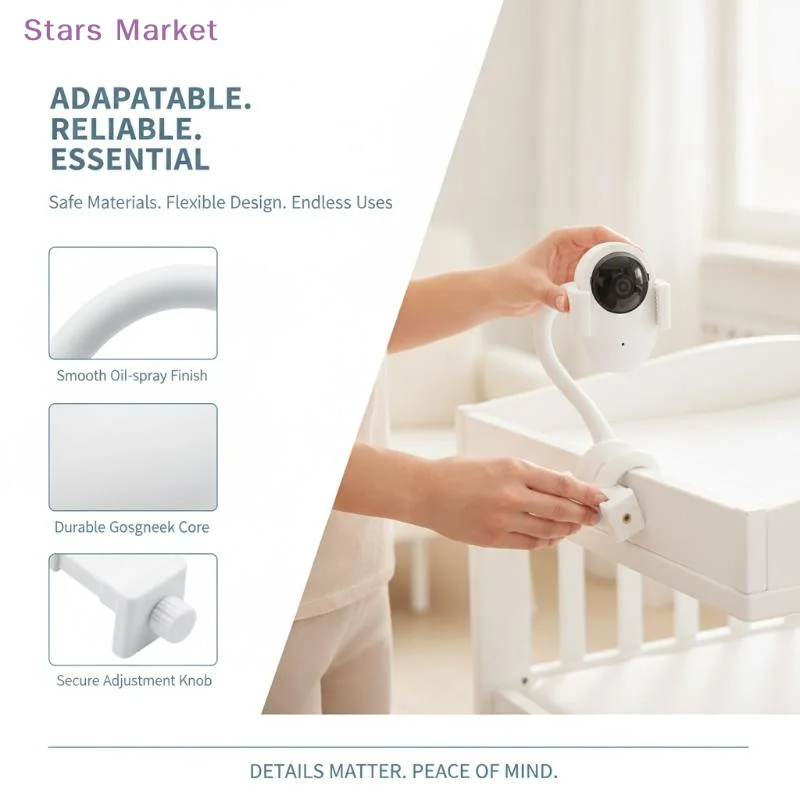 New Universal Baby Monitor Bed Bracket Multifunction Camera Holder Flexible Clip Hose Camera Mount Cam Adjustable Long Arm