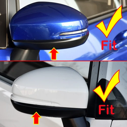 Imagen 2 del producto Cubierta inferior para espejo retrovisor externo de coche, carcasa inferior para Honda Fit Jazz 2014, 2015, 2016, 2017, 2018, 2019, 2020