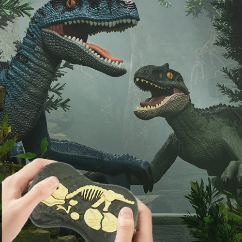 레이저 추적 RC 공룡 장난감, 리모컨 로봇, 다목적 사운드 스프레이, 어린이 선물, 소년 소녀