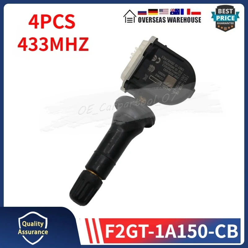 F2GT-1A150-CB F2GZ-1A189-G Für Lincoln MKX Ford Edge Escape Fiesta Galaxy Mustang Explorer 433MHZ Reifendruck Sensor TPMS 4PCS